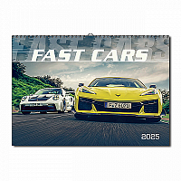 Nástenný kalendár Fast cars 2025