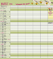 Nástenný kalendár Rodinný kalendár 2025 4