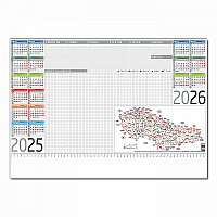 Podložka farebná s mapou 2025