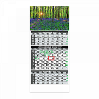 Plánovací kalendár ŠTANDARD 3M EKO 2025  Obrázok E